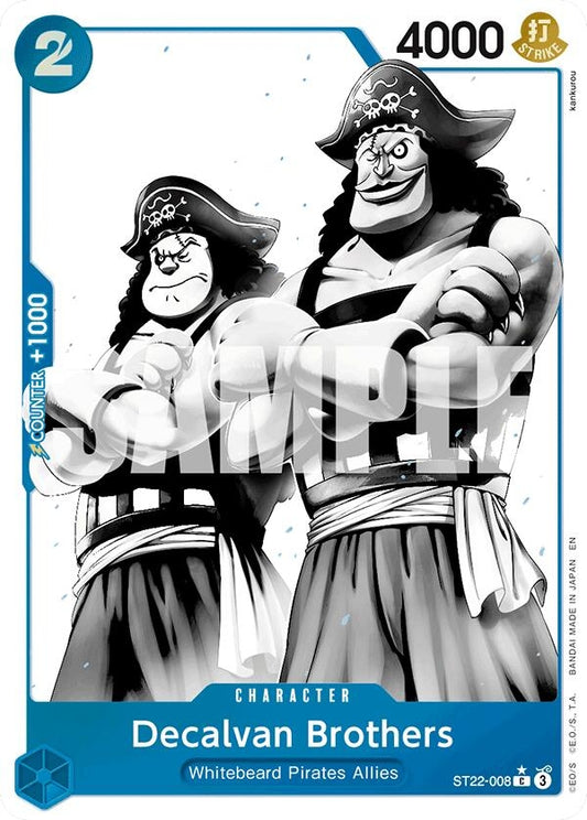 Image for Decalvan Brothers (Parallel) (ST22-008) (Starter Deck 22: Ace & Newgate) - One Piece Card Game