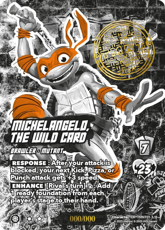 Image for Michelangelo, the Wild Card (Serial Numbered) (TMNT01 3/8) (Teenage Mutant Ninja Turtles) - UniVersus