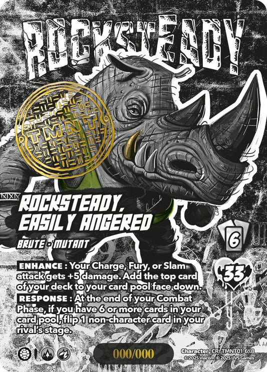 Image for Rocksteady, Easily Angered (Serial Numbered) (TMNT01 6/8) (Teenage Mutant Ninja Turtles) - UniVersus