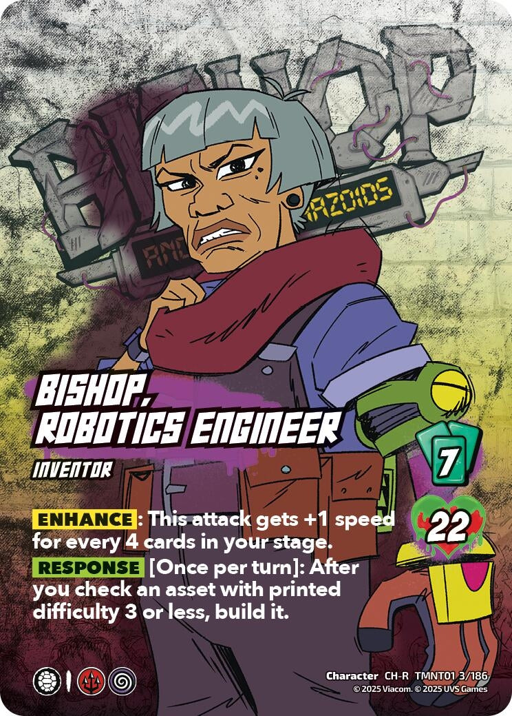 Image for Bishop, Robotics Engineer (TMNT01 3/186) (Teenage Mutant Ninja Turtles) - UniVersus