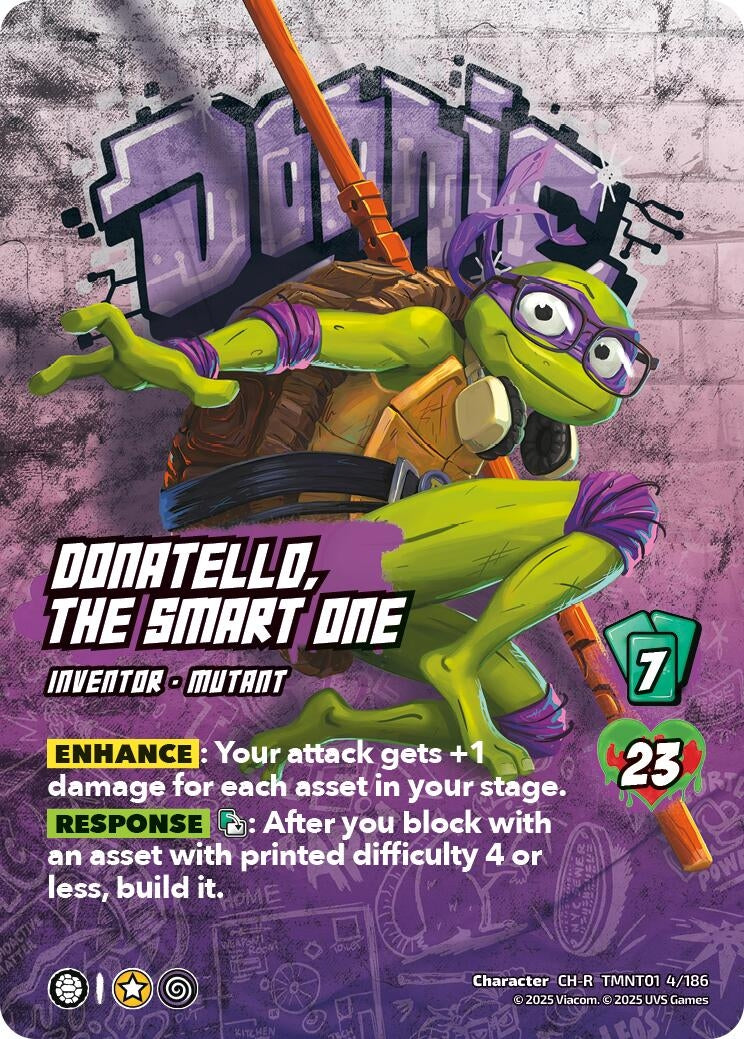 Image for Donatello, the Smart One (TMNT01 4/186) (Teenage Mutant Ninja Turtles) - UniVersus