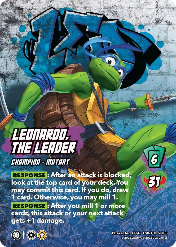 Image for Leonardo, the Leader (TMNT01 6/186) (Teenage Mutant Ninja Turtles) - UniVersus