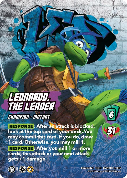 Image for Leonardo, the Leader (TMNT01 6/186) (Teenage Mutant Ninja Turtles) - UniVersus