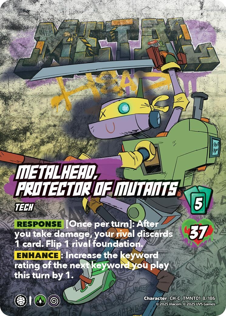 Image for Metalhead, Protector of Mutants (TMNT01 8/186) (Teenage Mutant Ninja Turtles) - UniVersus