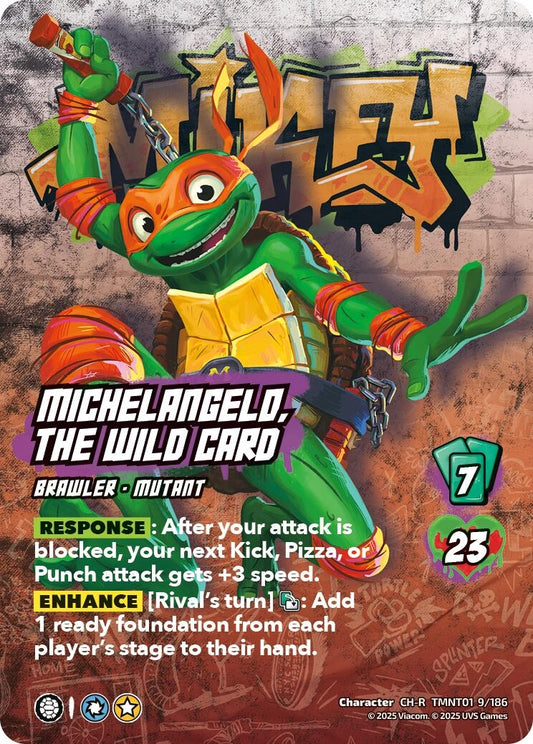 Image for Michelangelo, the Wild Card (TMNT01 9/186) (Teenage Mutant Ninja Turtles) - UniVersus