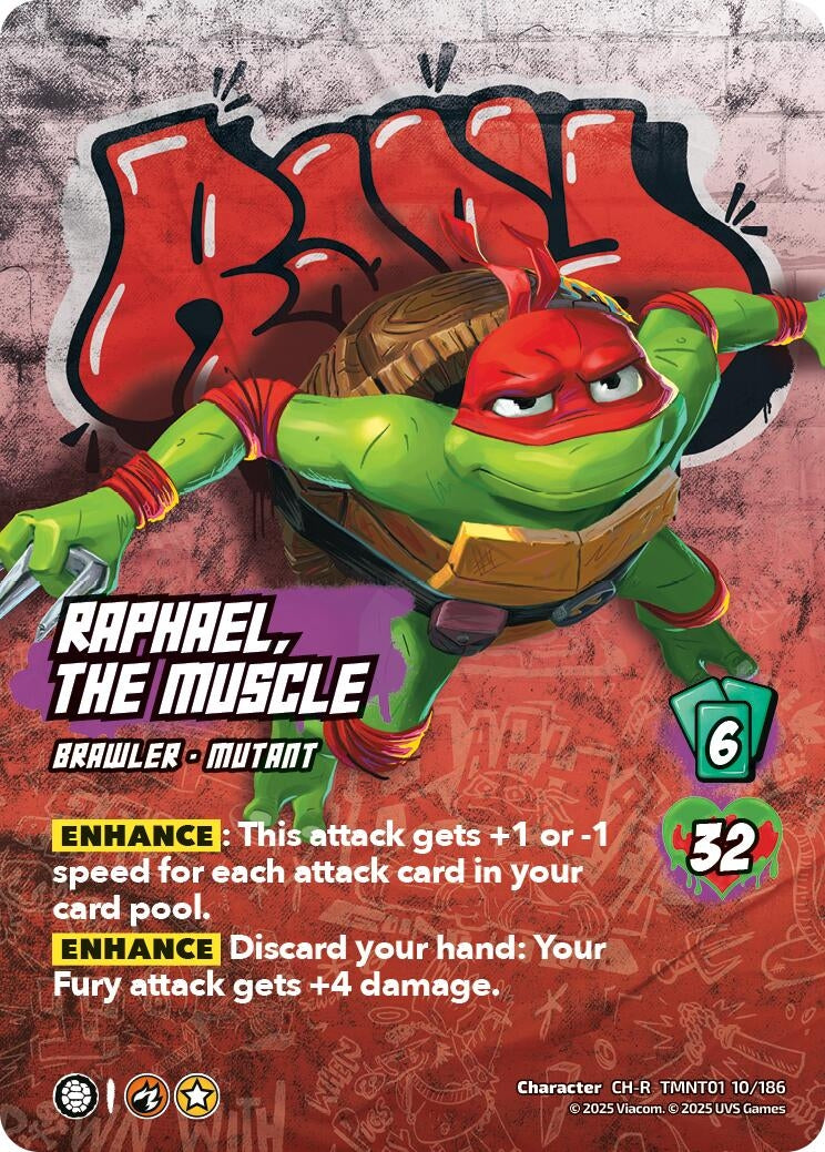 Image for Raphael, the Muscle (TMNT01 10/186) (Teenage Mutant Ninja Turtles) - UniVersus