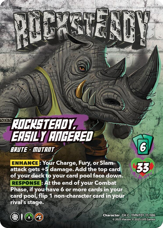 Image for Rocksteady, Easily Angered (TMNT01 11/186) (Teenage Mutant Ninja Turtles) - UniVersus