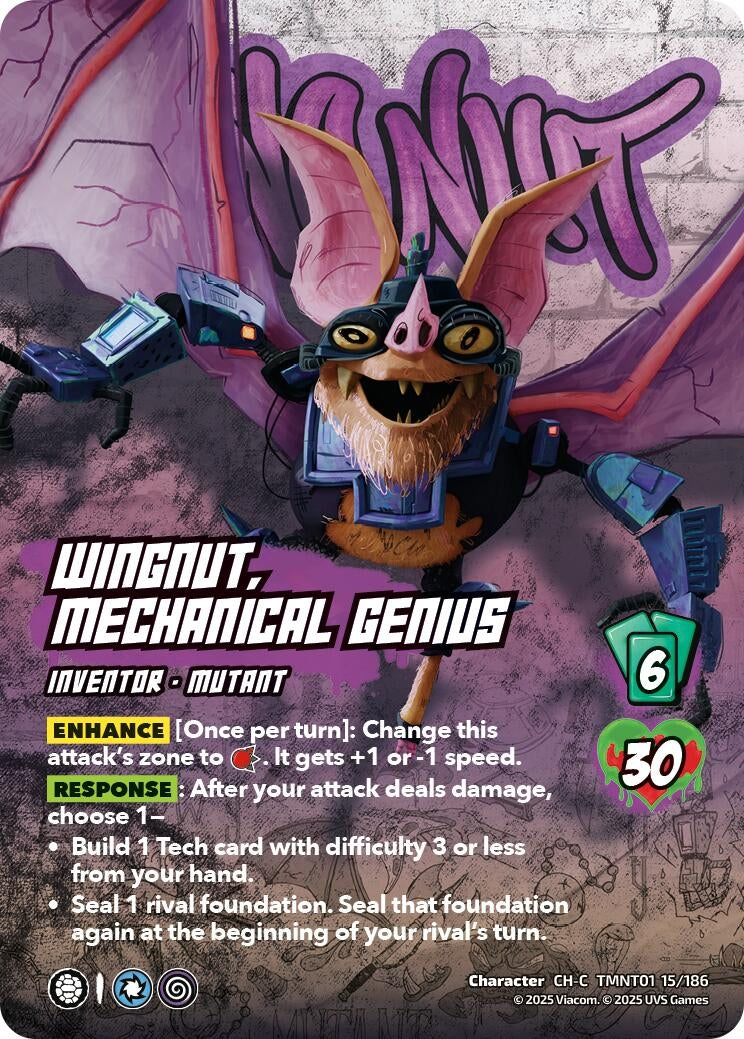 Image for Wingnut, Mechanical Genius (TMNT01 15/186) (Teenage Mutant Ninja Turtles) - UniVersus