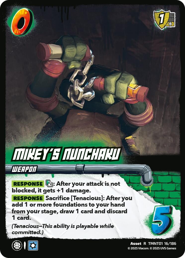 Image for Mikey's Nunchaku (TMNT01 16/186) (Teenage Mutant Ninja Turtles) - UniVersus
