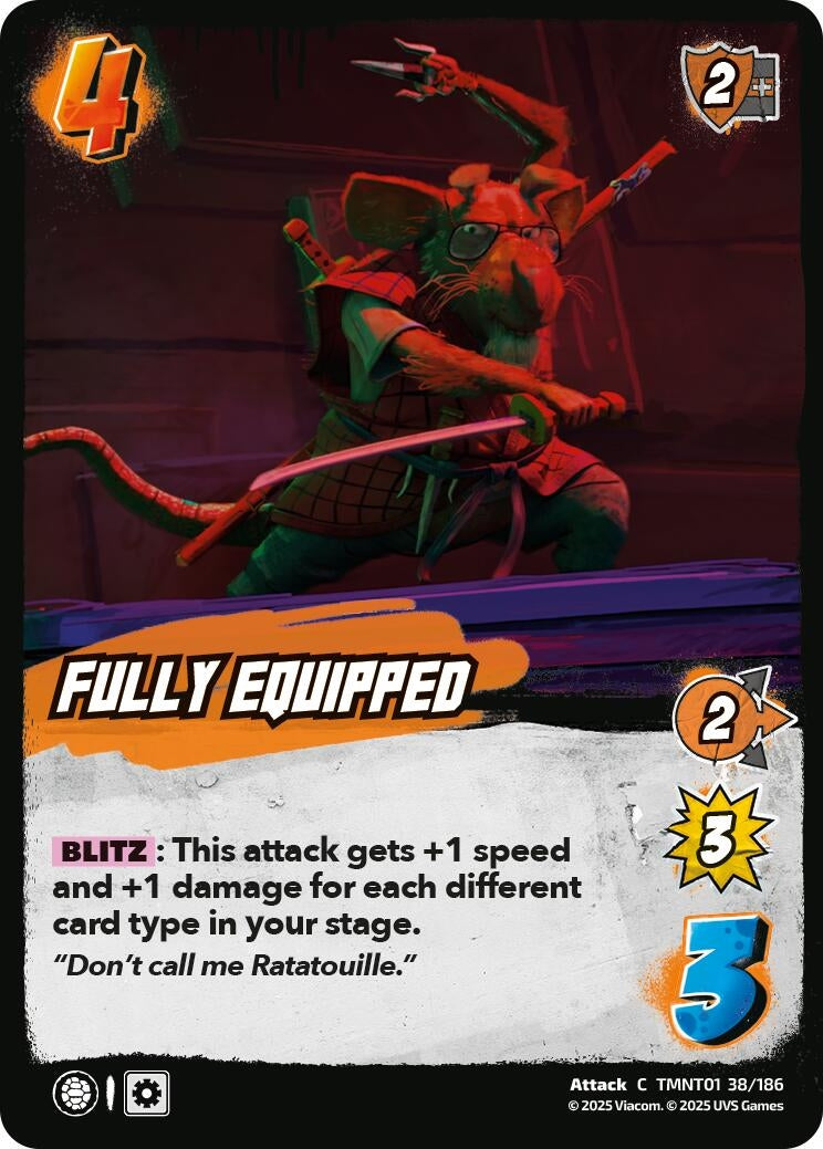 Image for Fully Equipped (TMNT01 38/186) (Teenage Mutant Ninja Turtles) - UniVersus