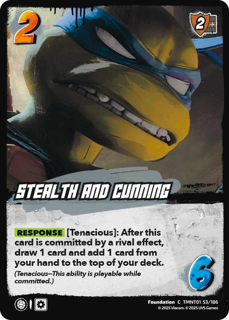Image for Stealth and Cunning (TMNT01 53/186) (Teenage Mutant Ninja Turtles) - UniVersus