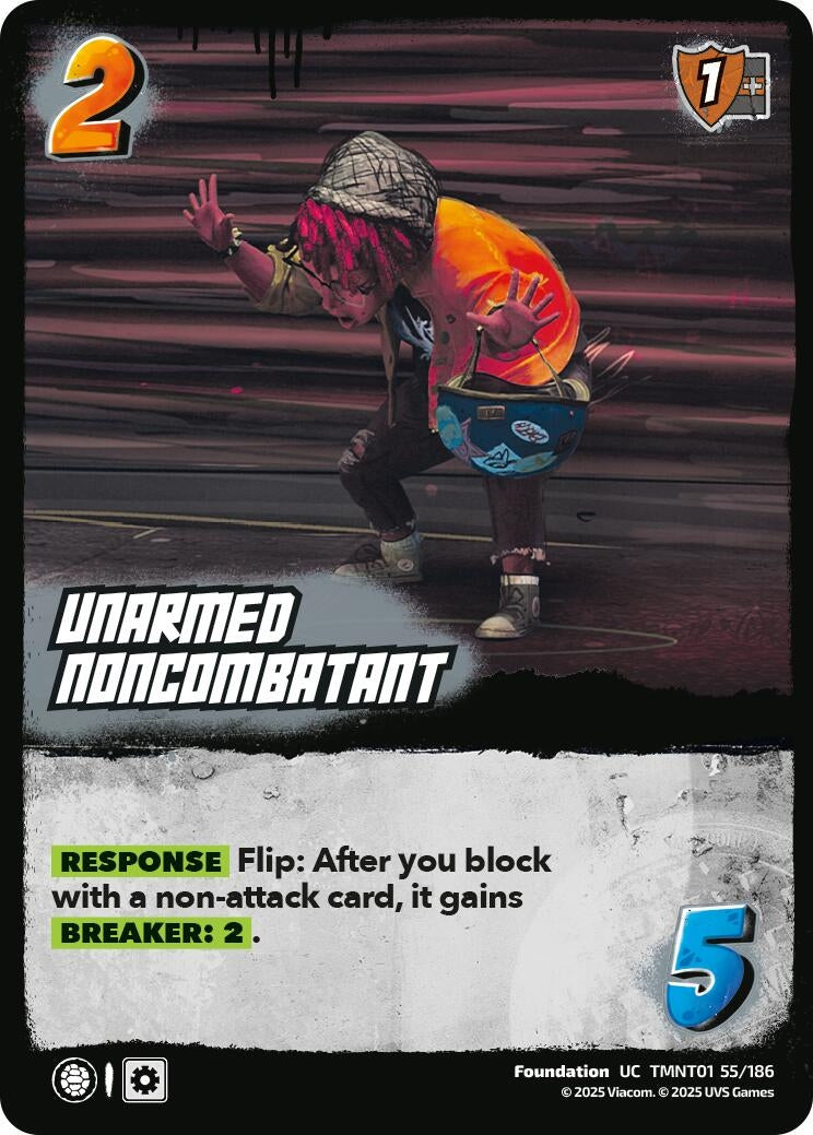 Image for Unarmed Noncombatant (TMNT01 55/186) (Teenage Mutant Ninja Turtles) - UniVersus