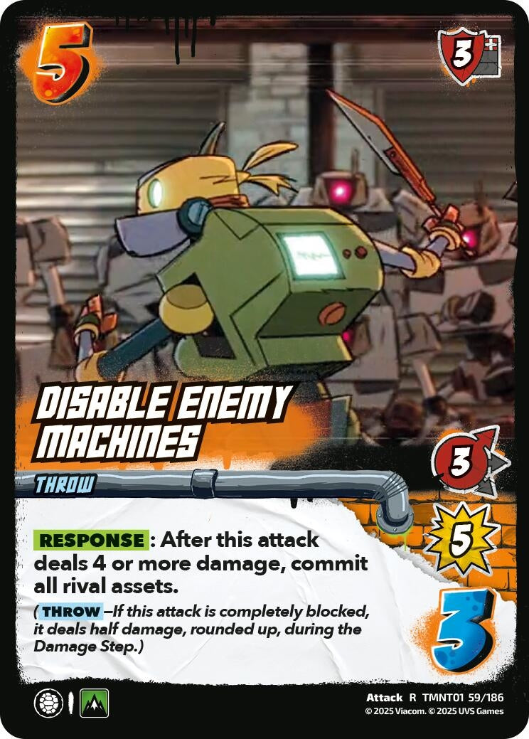 Image for Disable Enemy Machines (TMNT01 59/186) (Teenage Mutant Ninja Turtles) - UniVersus