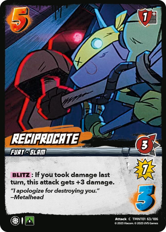 Image for Reciprocate (TMNT01 63/186) (Teenage Mutant Ninja Turtles) - UniVersus