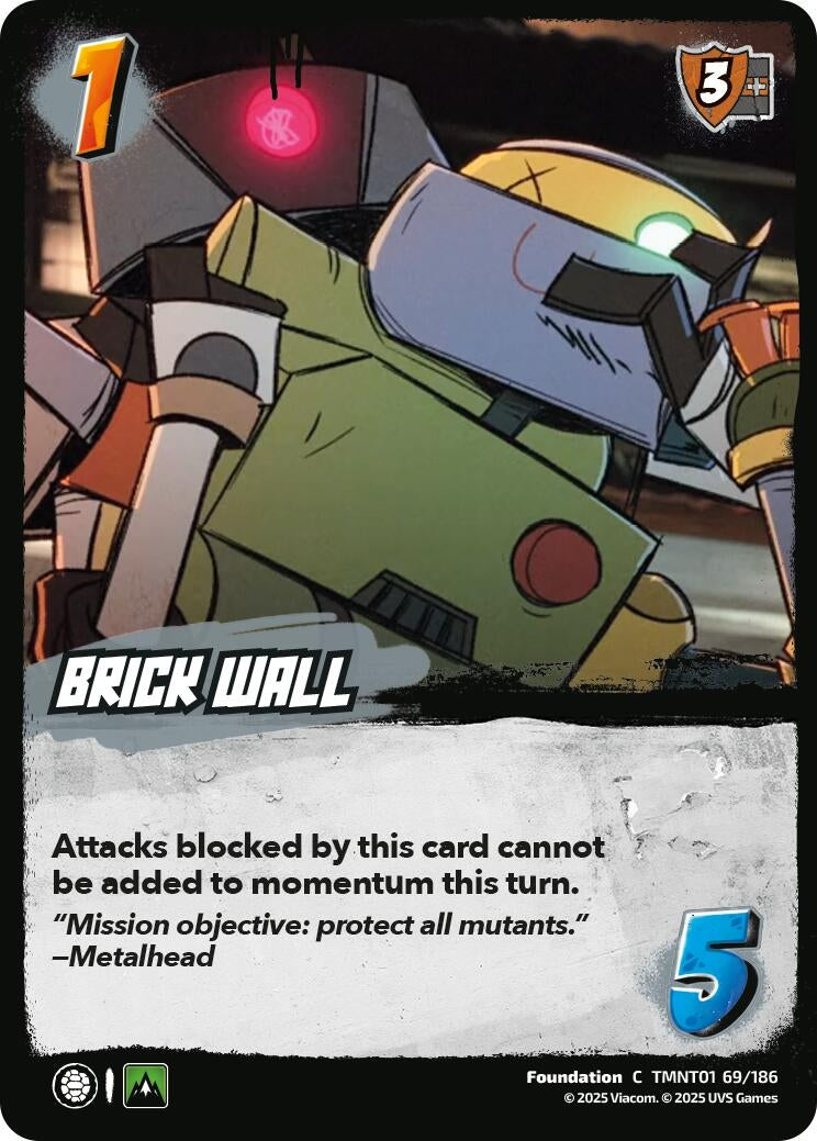 Image for Brick Wall (TMNT01 69/186) (Teenage Mutant Ninja Turtles) - UniVersus