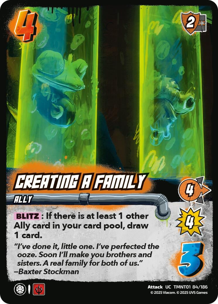 Image for Creating a Family (TMNT01 84/186) (Teenage Mutant Ninja Turtles) - UniVersus