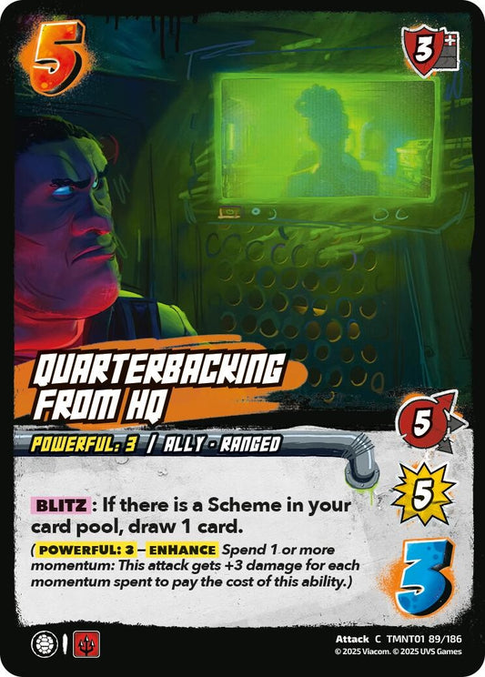 Image for Quarterbacking from HQ (TMNT01 89/186) (Teenage Mutant Ninja Turtles) - UniVersus