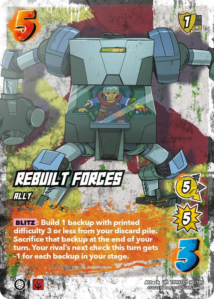 Image for Rebuilt Forces (TMNT01 90/186) (Teenage Mutant Ninja Turtles) - UniVersus