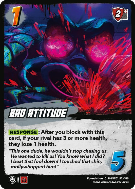 Image for Bad Attitude (TMNT01 92/186) (Teenage Mutant Ninja Turtles) - UniVersus