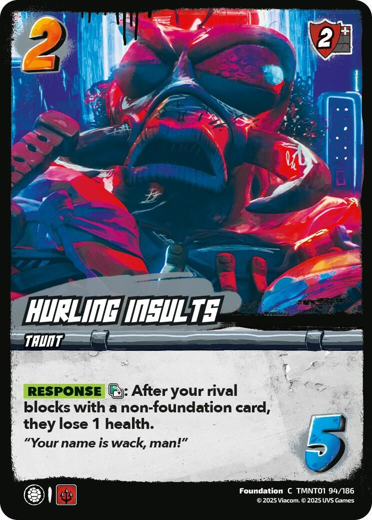 Image for Hurling Insults (TMNT01 94/186) (Teenage Mutant Ninja Turtles) - UniVersus