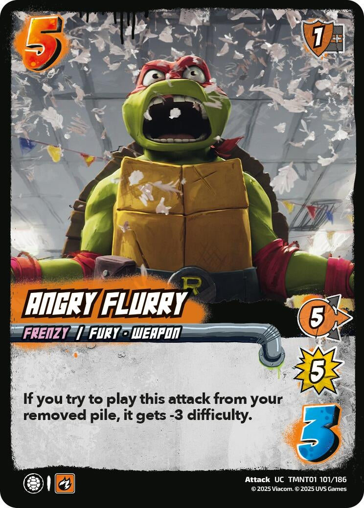 Image for Angry Flurry (TMNT01 101/186) (Teenage Mutant Ninja Turtles) - UniVersus
