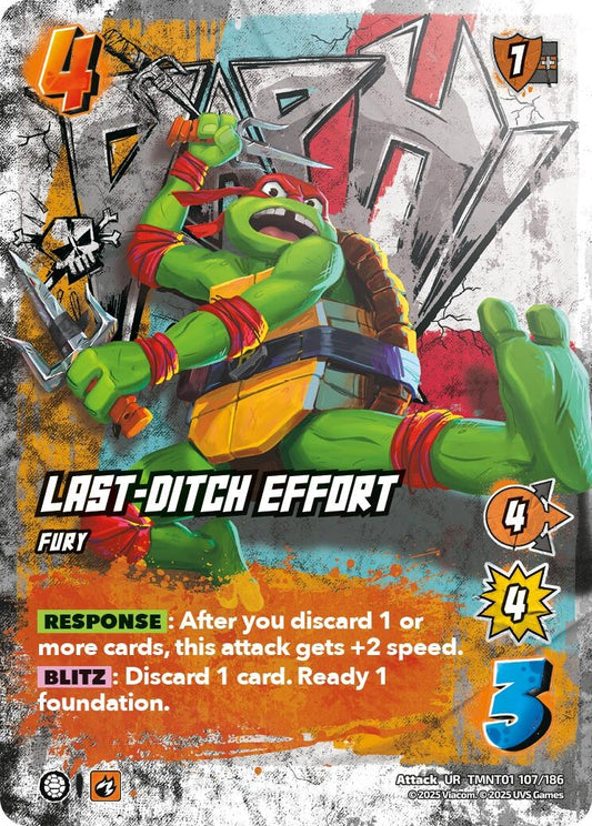 Image for Last-Ditch Effort (TMNT01 107/186) (Teenage Mutant Ninja Turtles) - UniVersus