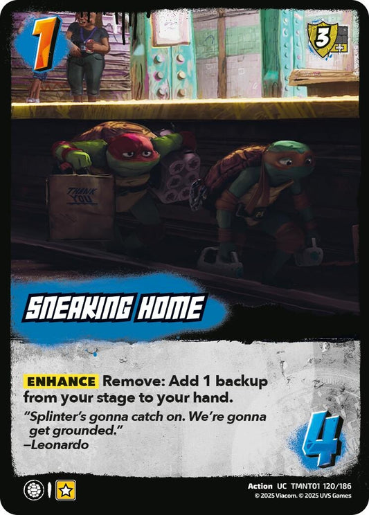 Image for Sneaking Home (TMNT01 120/186) (Teenage Mutant Ninja Turtles) - UniVersus