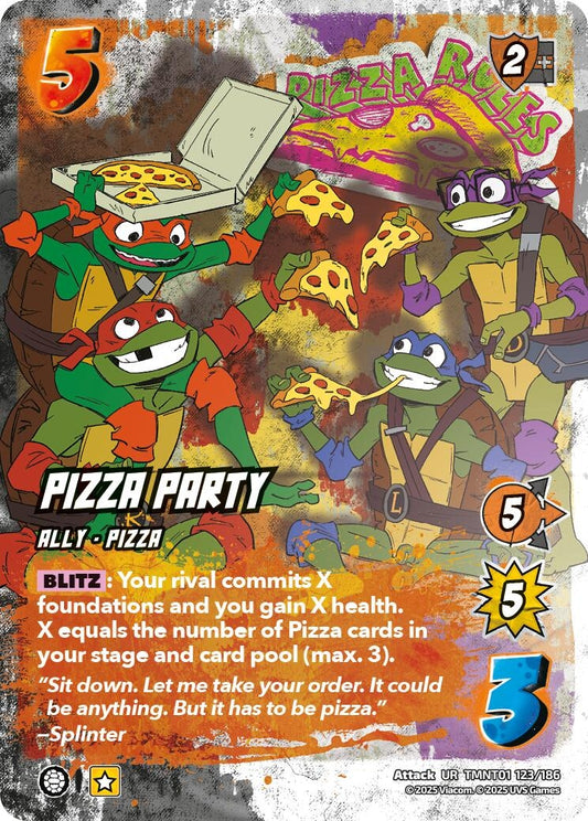 Image for Pizza Party (TMNT01 123/186) (Teenage Mutant Ninja Turtles) - UniVersus