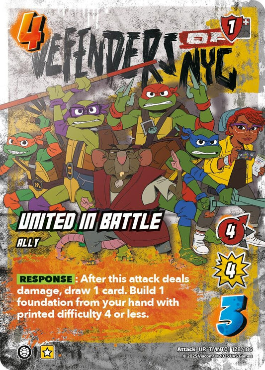 Image for United in Battle (TMNT01 128/186) (Teenage Mutant Ninja Turtles) - UniVersus