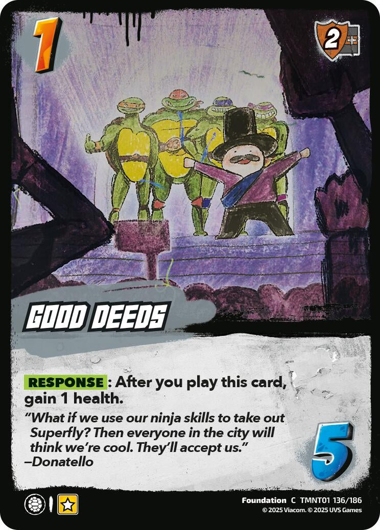 Image for Good Deeds (TMNT01 136/186) (Teenage Mutant Ninja Turtles) - UniVersus