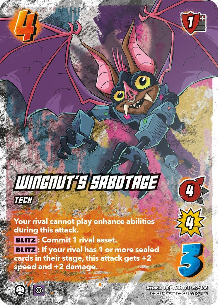 Image for Wingnut's Sabotage (TMNT01 152/186) (Teenage Mutant Ninja Turtles) - UniVersus