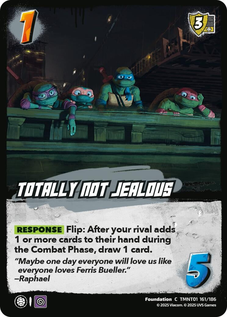 Image for Totally Not Jealous (TMNT01 161/186) (Teenage Mutant Ninja Turtles) - UniVersus
