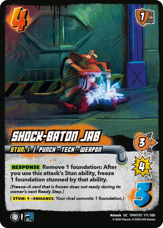 Image for Shock-Baton Jab (TMNT01 171/186) (Teenage Mutant Ninja Turtles) - UniVersus