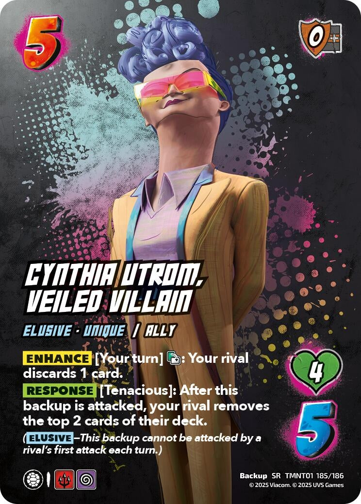 Image for Cynthia Utrom, Veiled Villain (TMNT01 185/186) (Teenage Mutant Ninja Turtles) - UniVersus