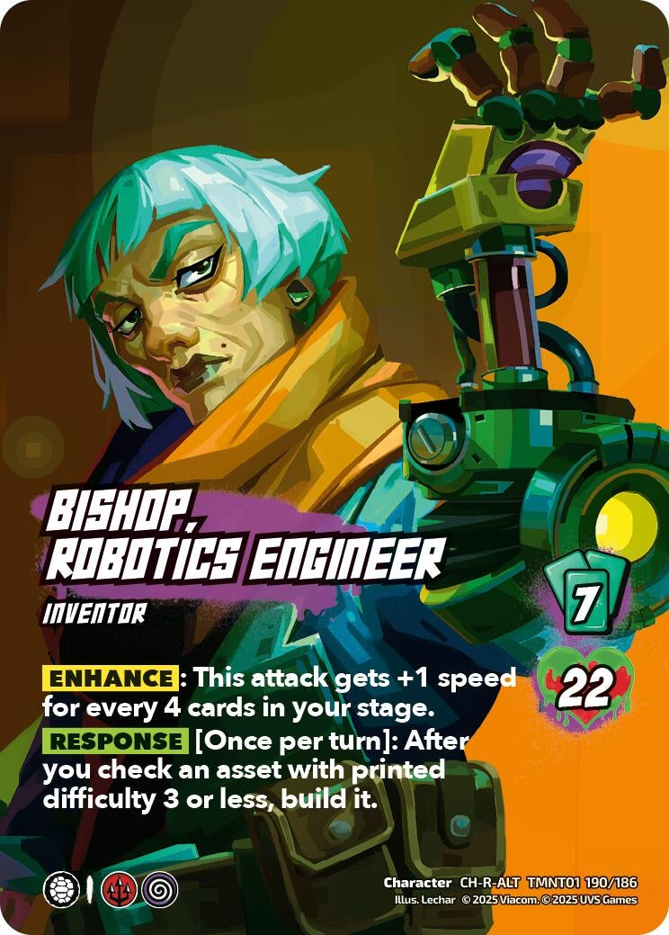 Image for Bishop, Robotics Engineer (Alternate Art) (TMNT01 190/186) (Teenage Mutant Ninja Turtles) - UniVersus