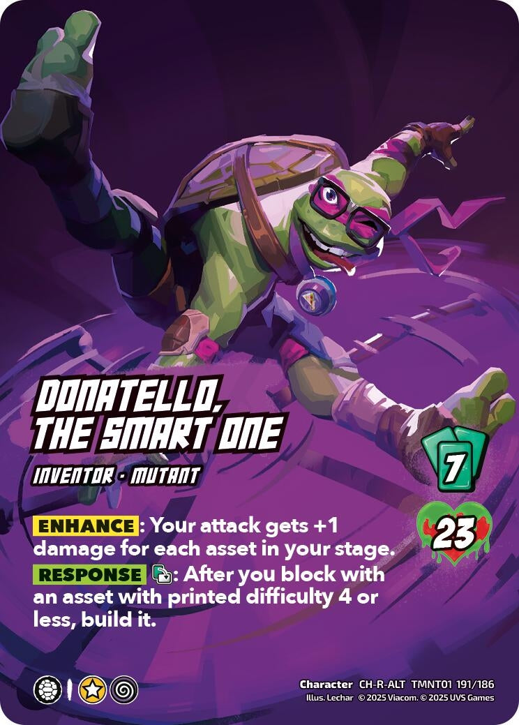 Image for Donatello, the Smart One (Alternate Art) (191) (TMNT01 191/186) (Teenage Mutant Ninja Turtles) - UniVersus