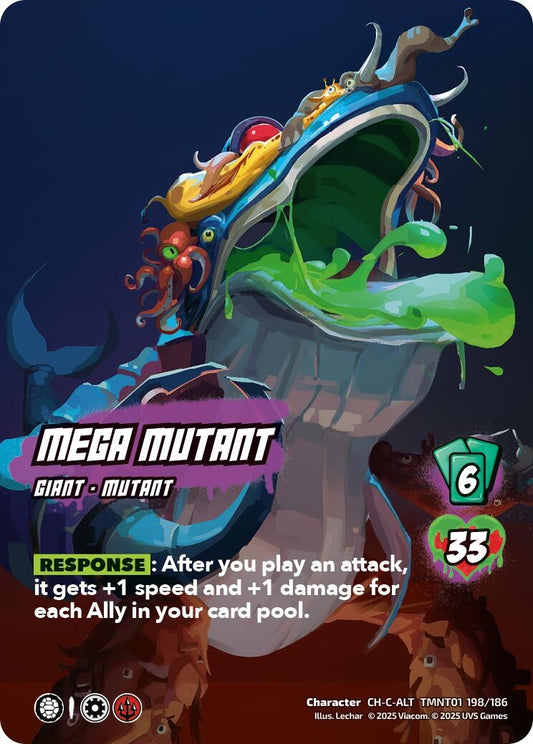 Image for Mega Mutant (Alternate Art) (TMNT01 198/186) (Teenage Mutant Ninja Turtles) - UniVersus