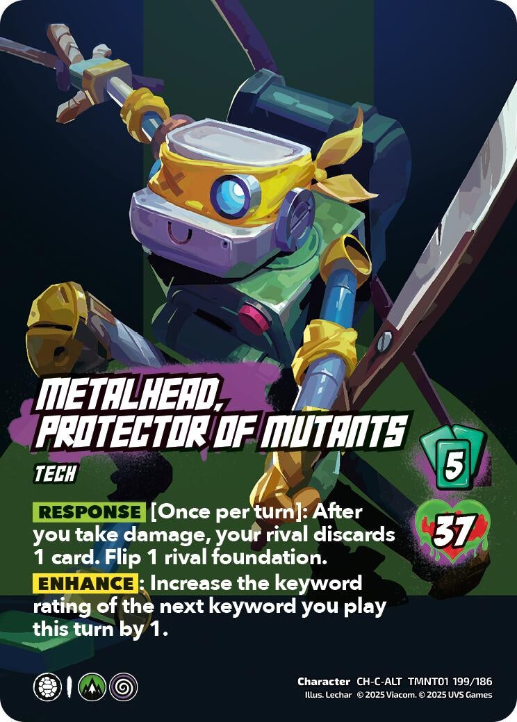 Image for Metalhead, Protector of Mutants (Alternate Art) (TMNT01 199/186) (Teenage Mutant Ninja Turtles) - UniVersus