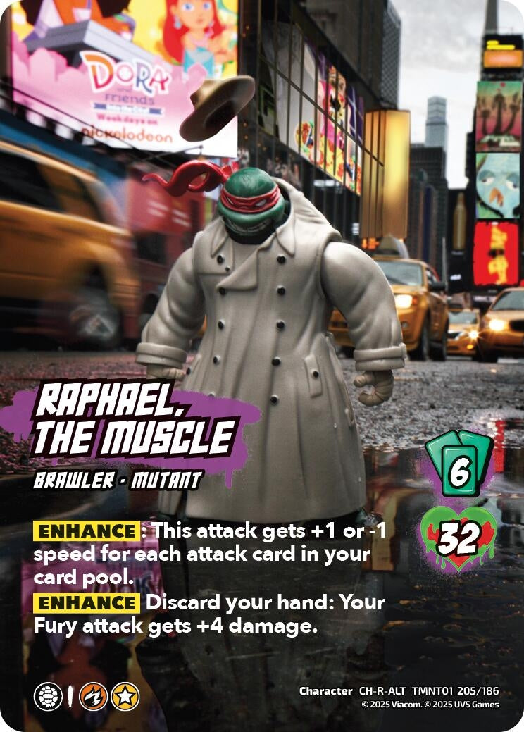 Image for Raphael, the Muscle (Alternate Art) (205) (TMNT01 205/186) (Teenage Mutant Ninja Turtles) - UniVersus