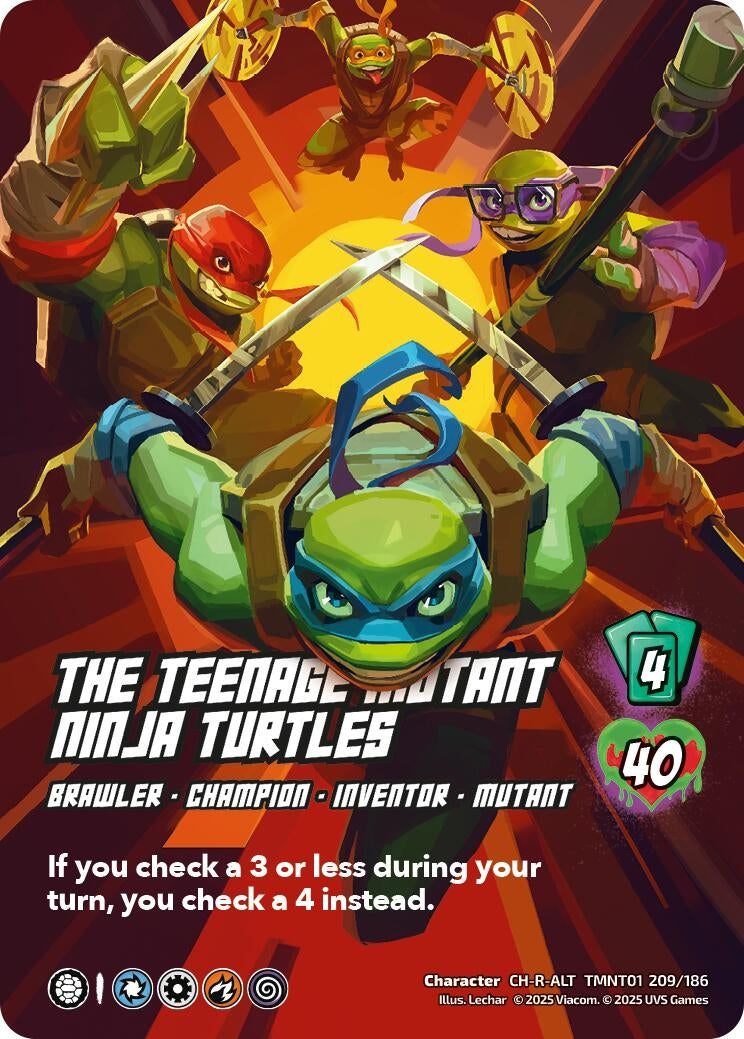 Image for The Teenage Mutant Ninja Turtles (Alternate Art) (209) (TMNT01 209/186) (Teenage Mutant Ninja Turtles) - UniVersus