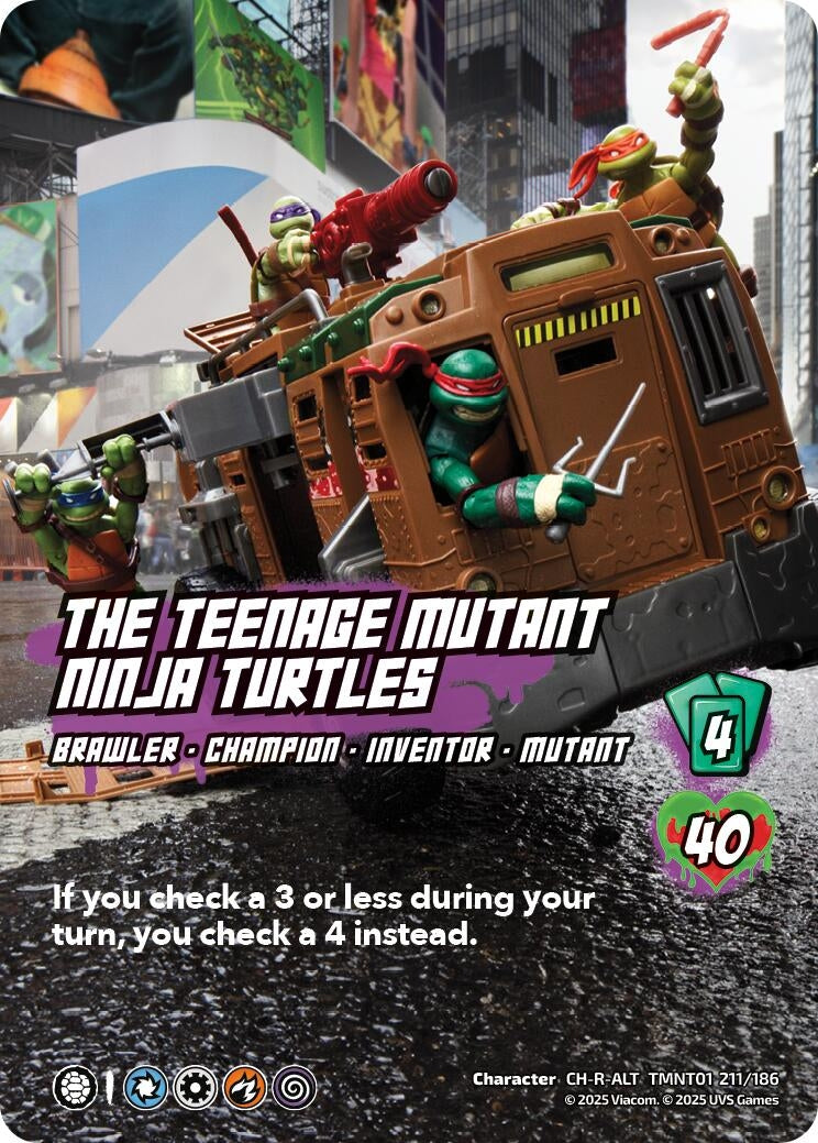 Image for The Teenage Mutant Ninja Turtles (Alternate Art) (211) (TMNT01 211/186) (Teenage Mutant Ninja Turtles) - UniVersus