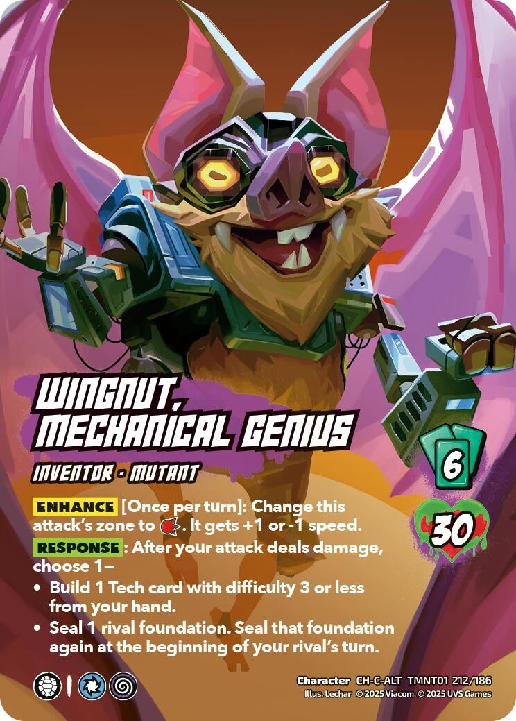 Image for Wingnut, Mechanical Genius (Alternate Art) (TMNT01 212/186) (Teenage Mutant Ninja Turtles) - UniVersus