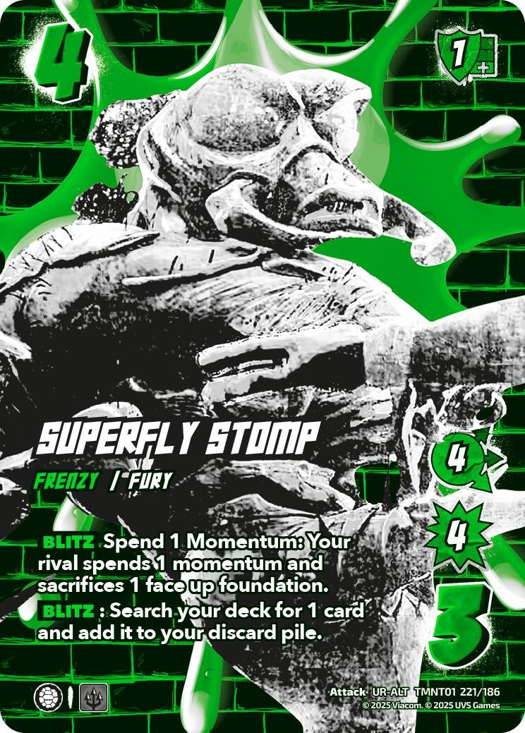 Image for Superfly Stomp (Alternate Art) (TMNT01 221/186) (Teenage Mutant Ninja Turtles) - UniVersus
