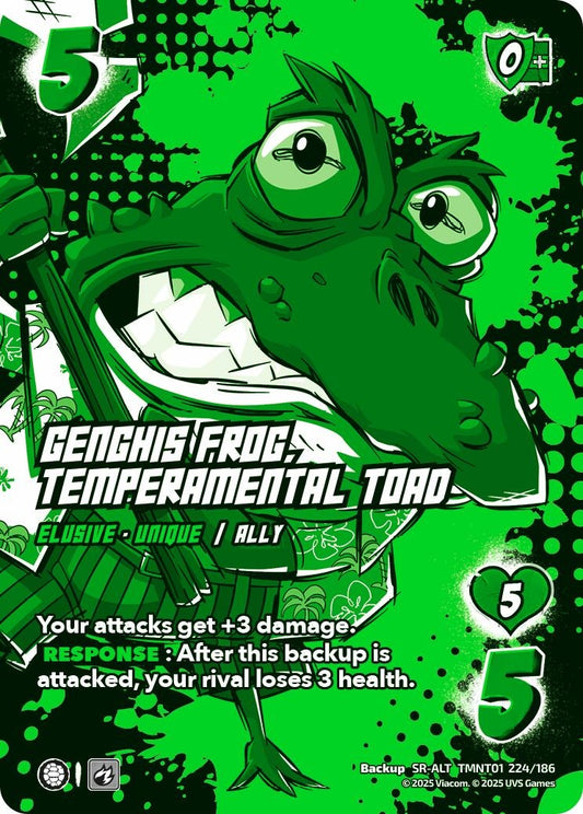 Image for Genghis Frog, Temperamental Toad (Alternate Art) (TMNT01 224/186) (Teenage Mutant Ninja Turtles) - UniVersus