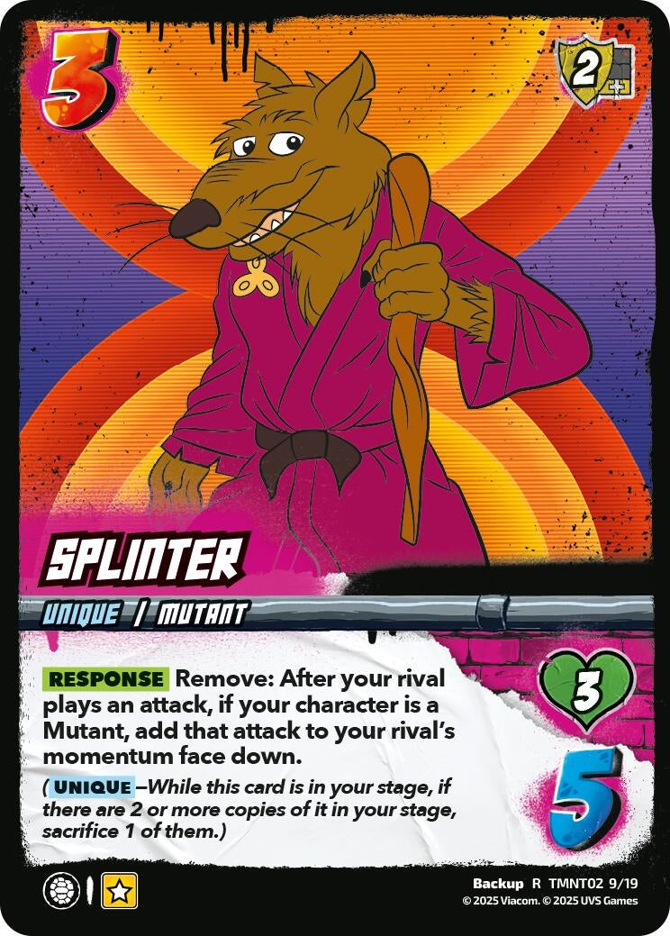 Image for Splinter (TMNT02) (TMNT02 9/19) (Teenage Mutant Ninja Turtles) - UniVersus