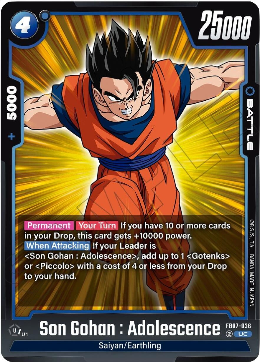 Image for Son Gohan : Adolescence (FB07-036) (Wish For Shenron) - Dragon Ball Super: Fusion World
