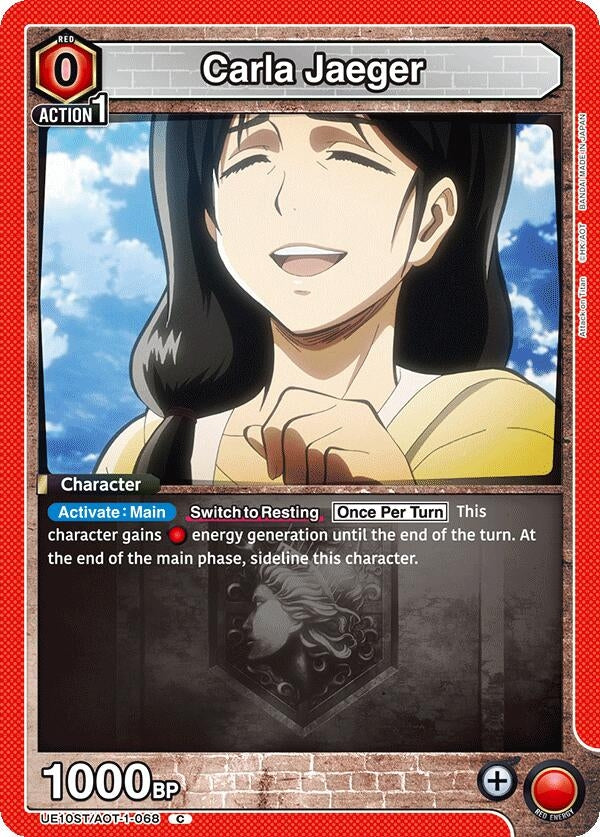 Image for Carla Jaeger (UE10ST/AOT-1-068) (UE10ST: Attack on Titan Starter Deck) - Union Arena