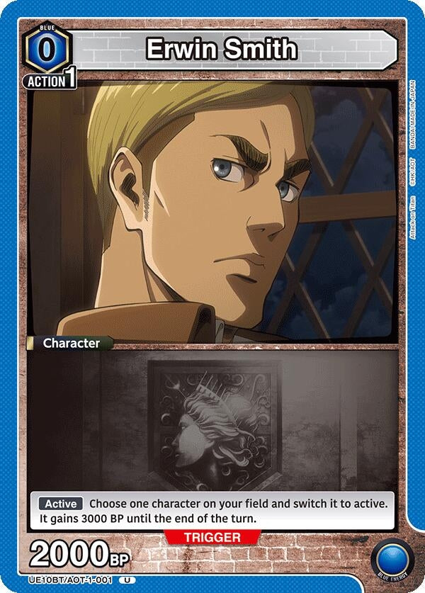 Image for Erwin Smith (001) (UE10BT/AOT-1-001) (UE10BT: Attack on Titan) - Union Arena