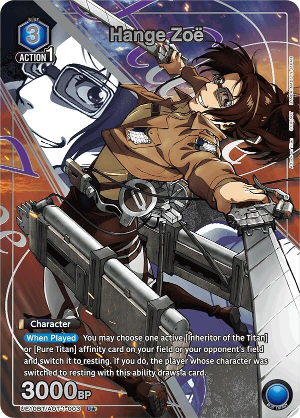 Hange Zoe (003) (U*) (UE10BT/AOT-1-003) (UE10BT: Attack on Titan)
