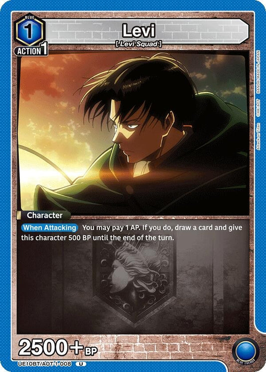 Image for Levi (008) (UE10BT/AOT-1-008) (UE10BT: Attack on Titan) - Union Arena